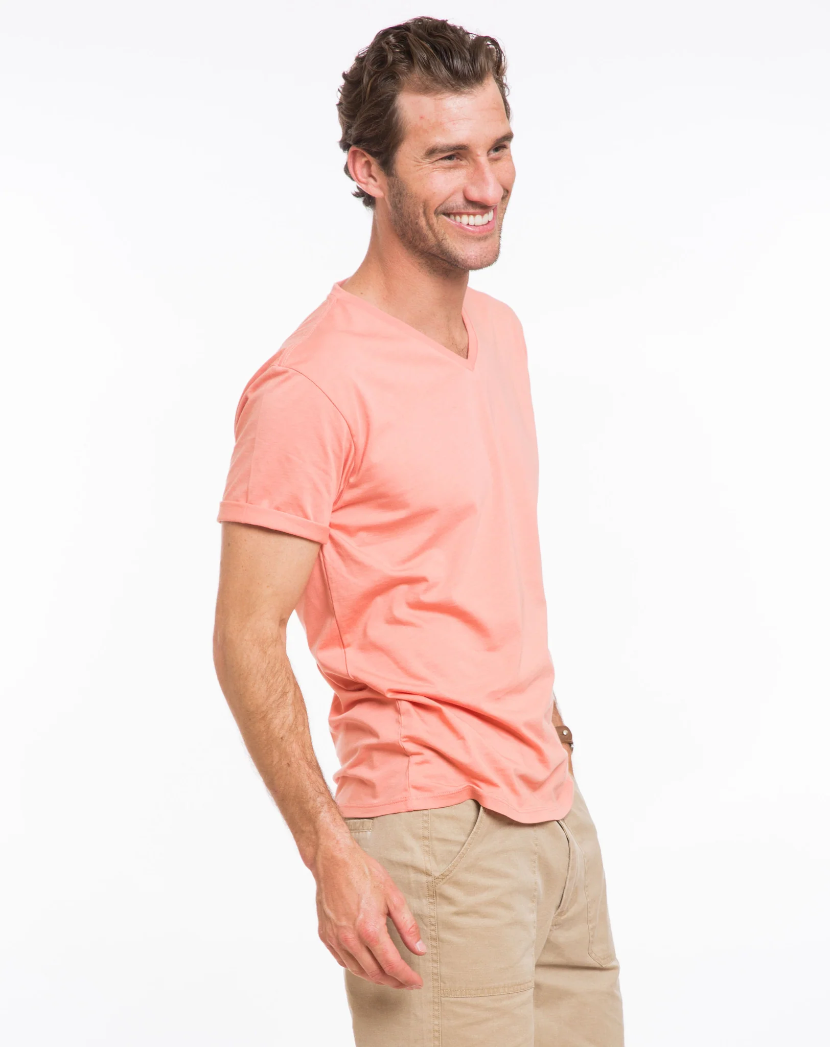 Signature V-neck - Canyon Clay