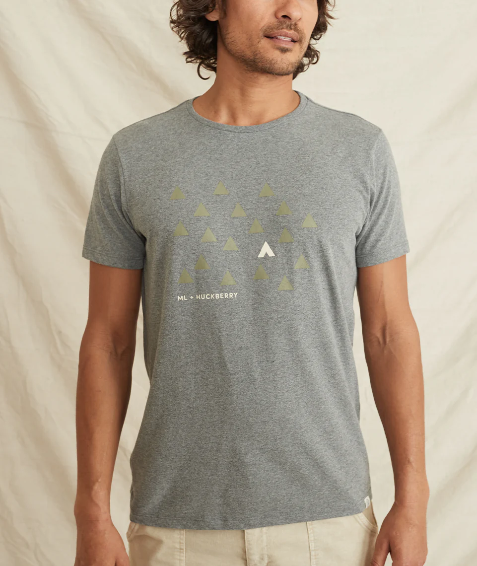 Re-Spun Huckberry Tee in Heather Grey