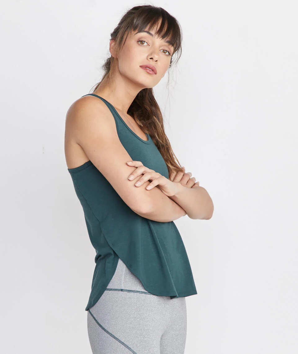 Suki Sport Tank in Green Gables
