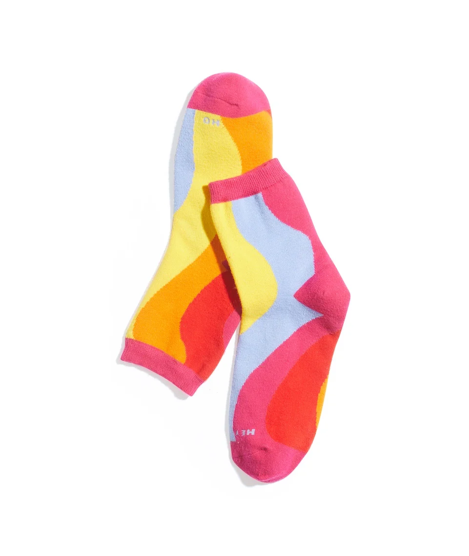 Hi-Ankle Sock in Warm Swirl