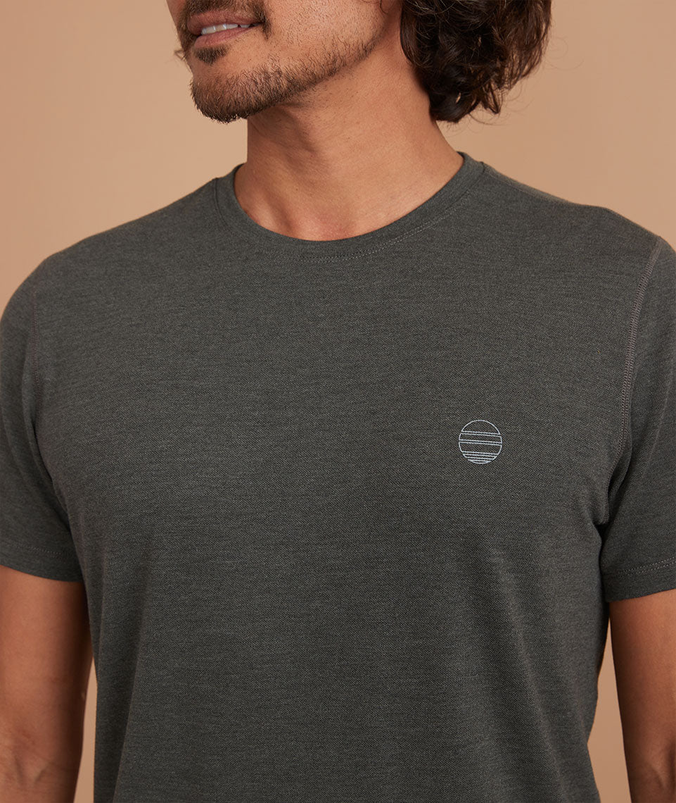 Air Crew Tee in True Black