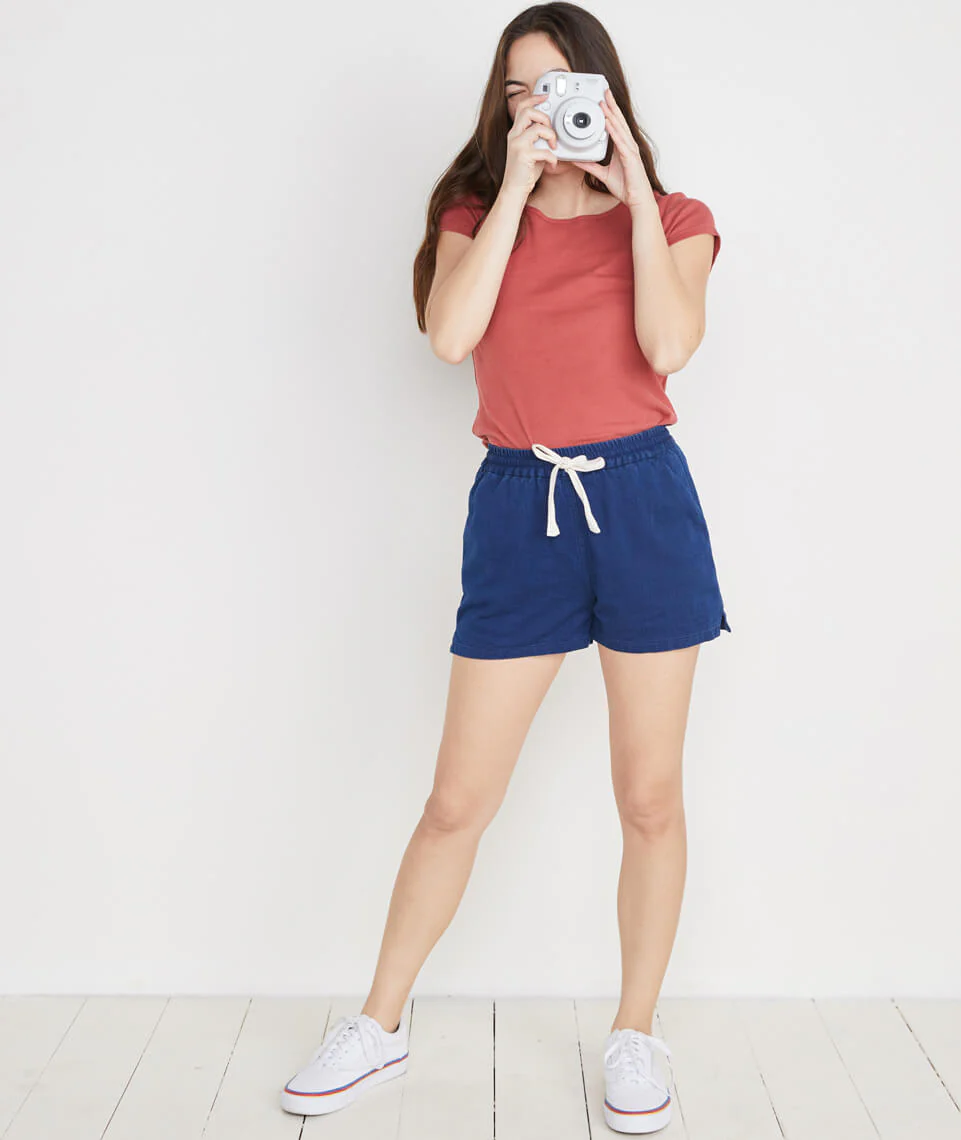 Cipes Beach Short in Mid Wash Indigo