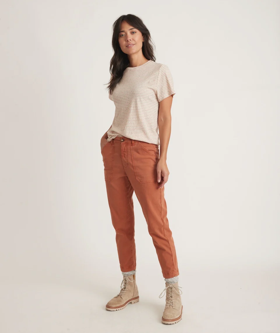 Classic Crew Tee in Confetti Stripe