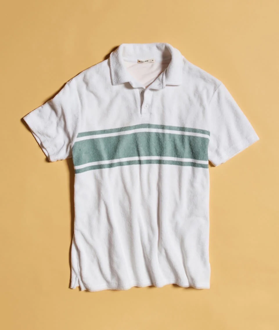 ML x L&F Arcadia Polo in Green/White