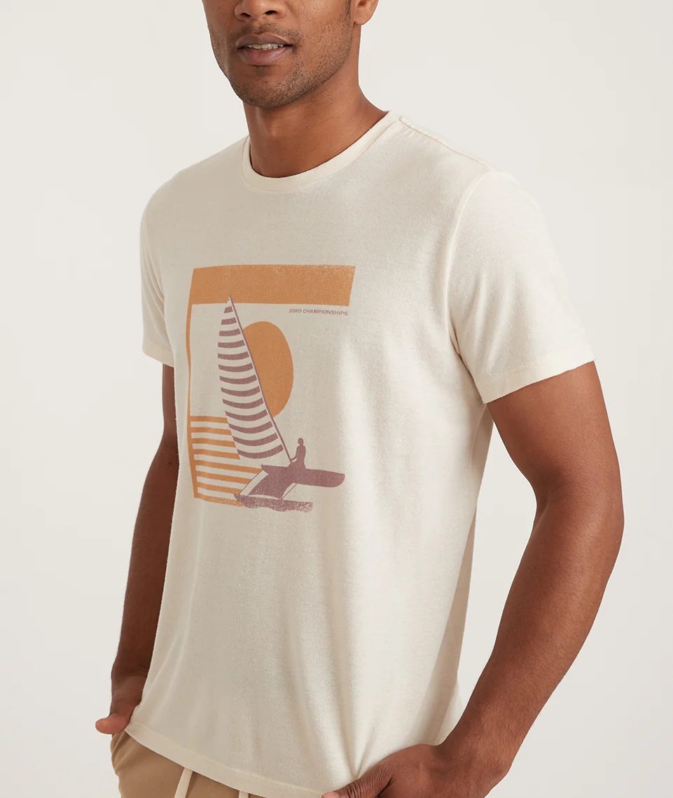 Re-Spun Graphic Tee in Natural