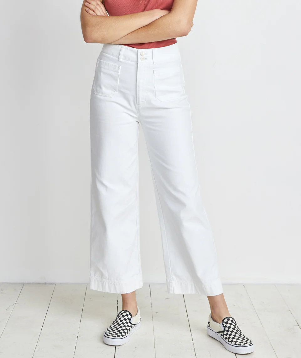 Bridget Wide Leg Pant - Natural