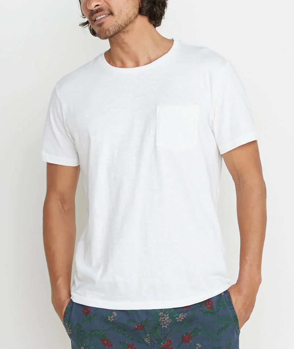 Signature Pocket Tee in White
