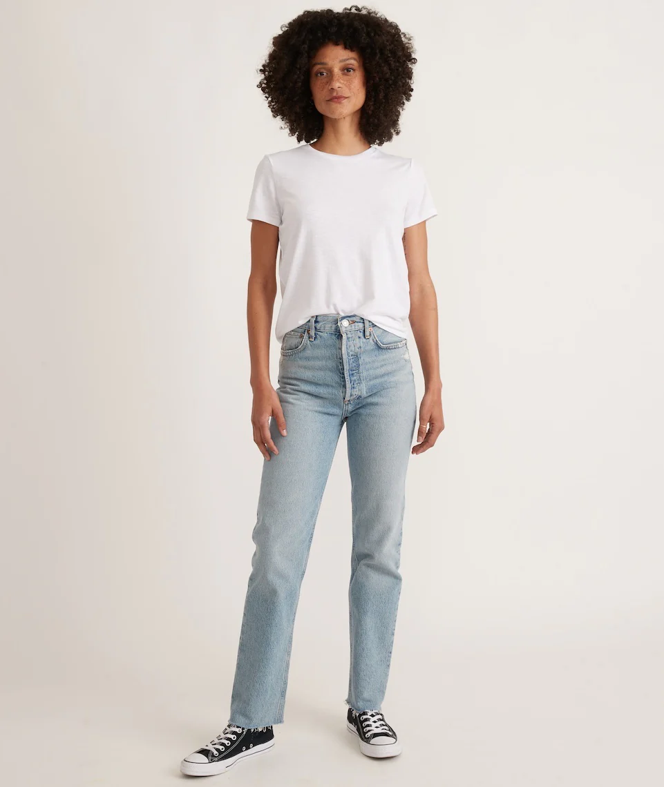 Classic Crew Tee in White