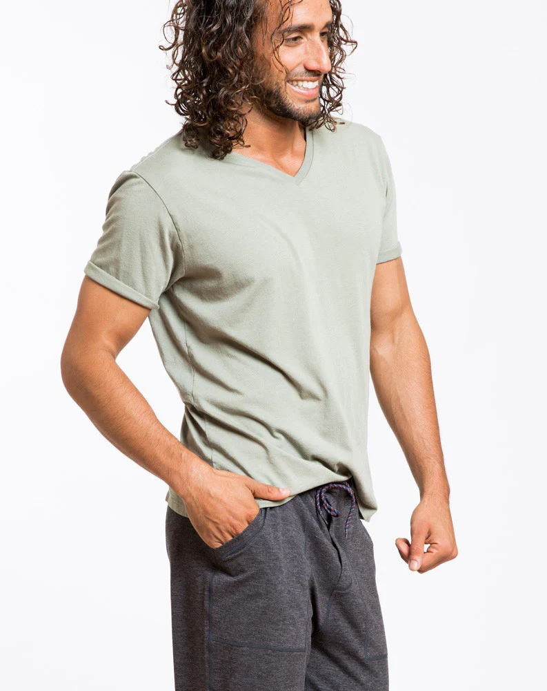 Signature V-neck - Sea Spray