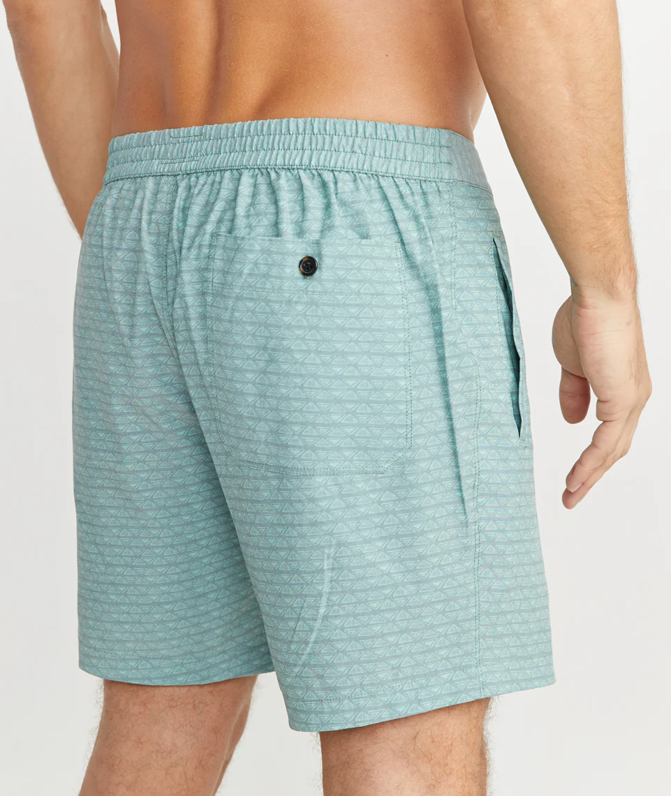 Summer Short in Green Print
