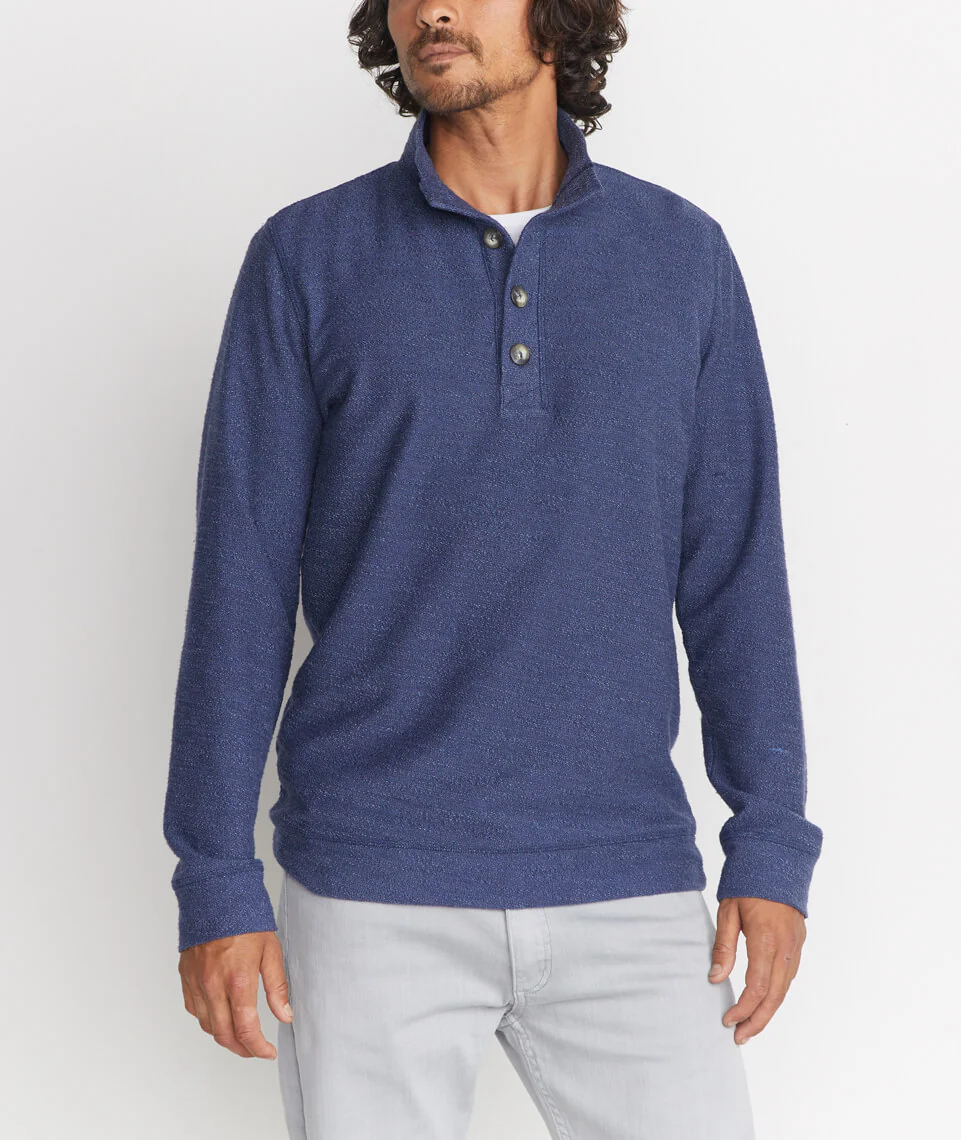 Clayton Pullover in Tonal Navy
