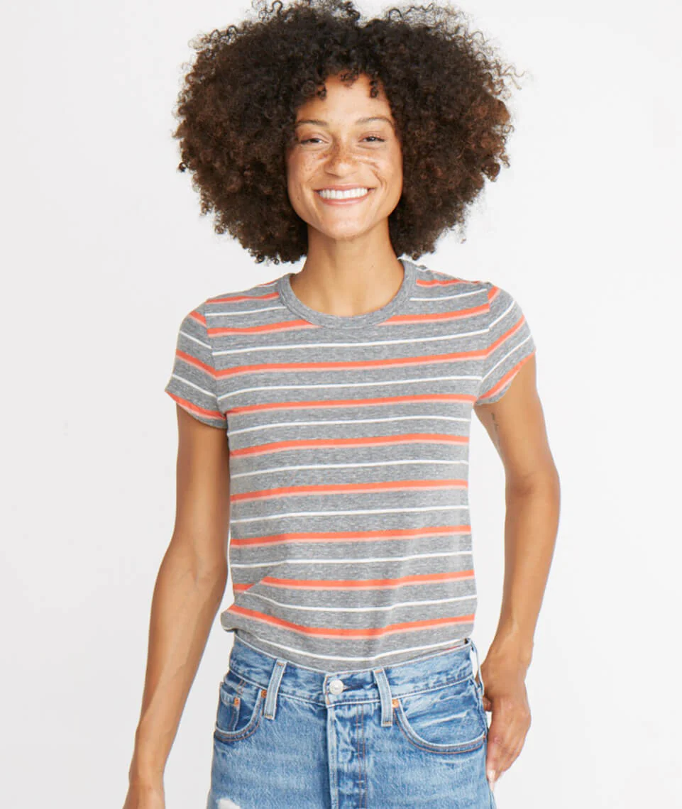 Classic Crew in Multi Stripe