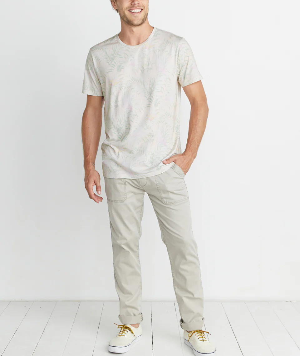 Signature Crew in Leaf Print