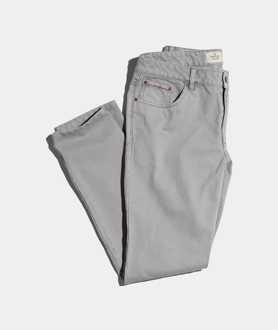 Beck 5 Pocket Pant in Mirage Grey