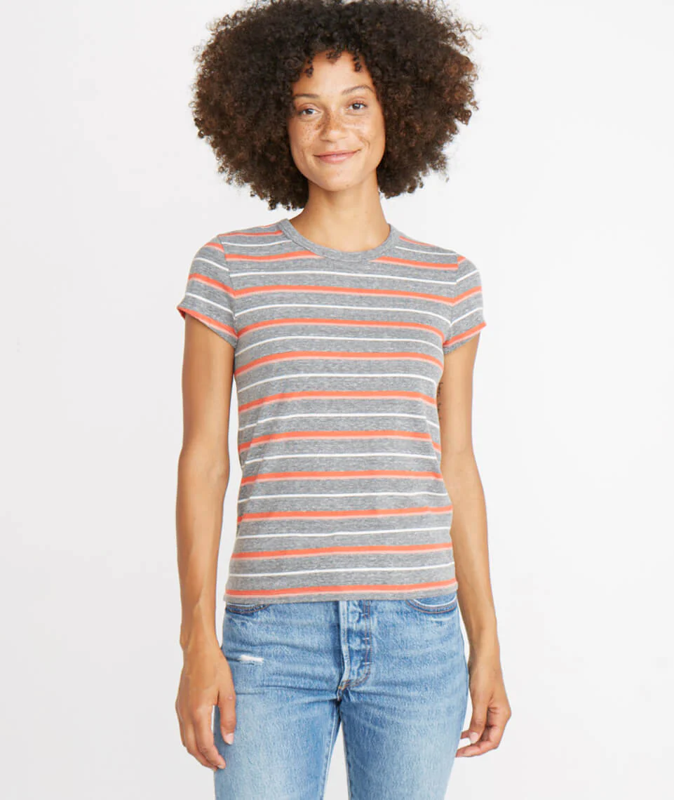 Classic Crew in Multi Stripe