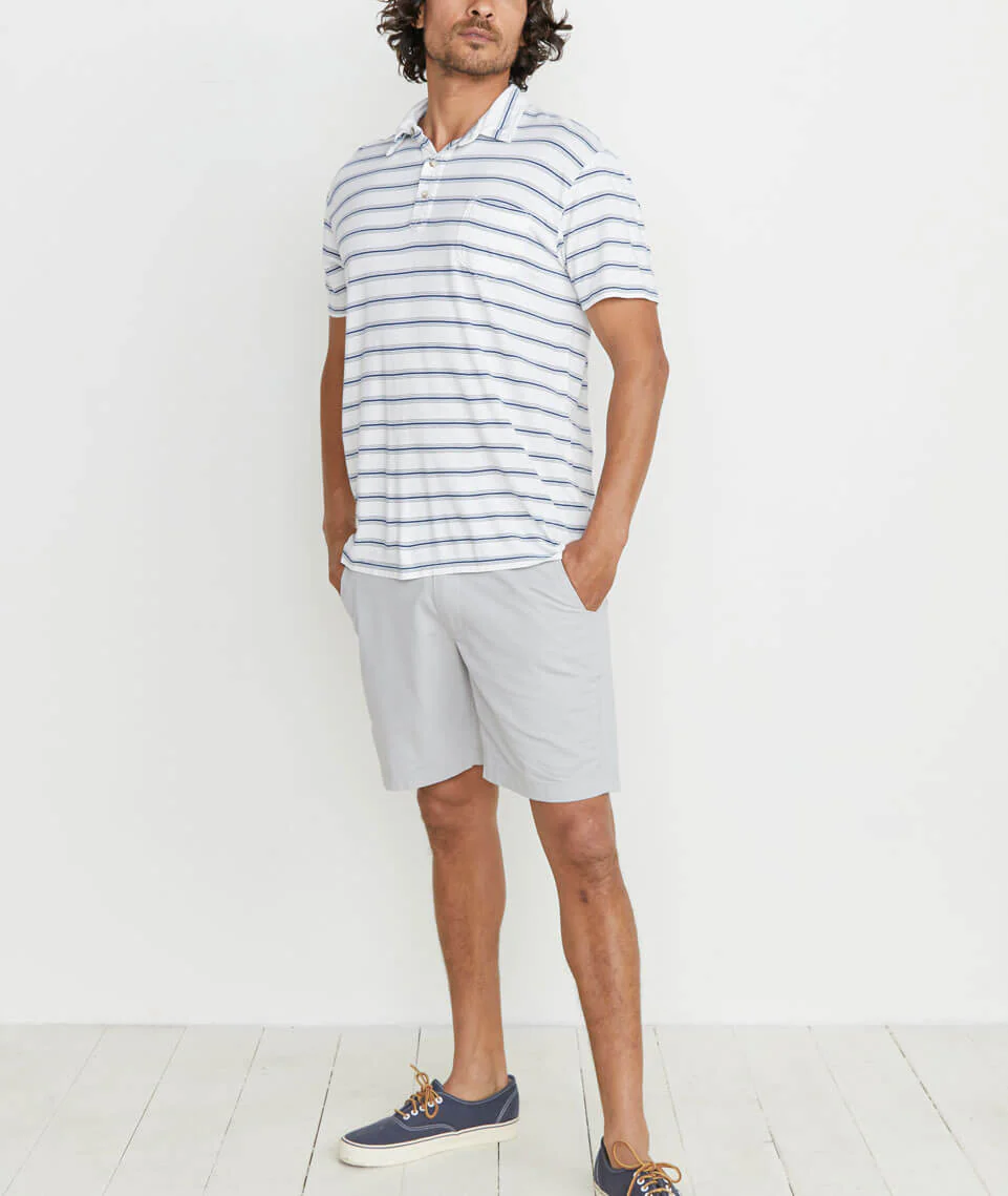 Presidio Polo in Navy/White