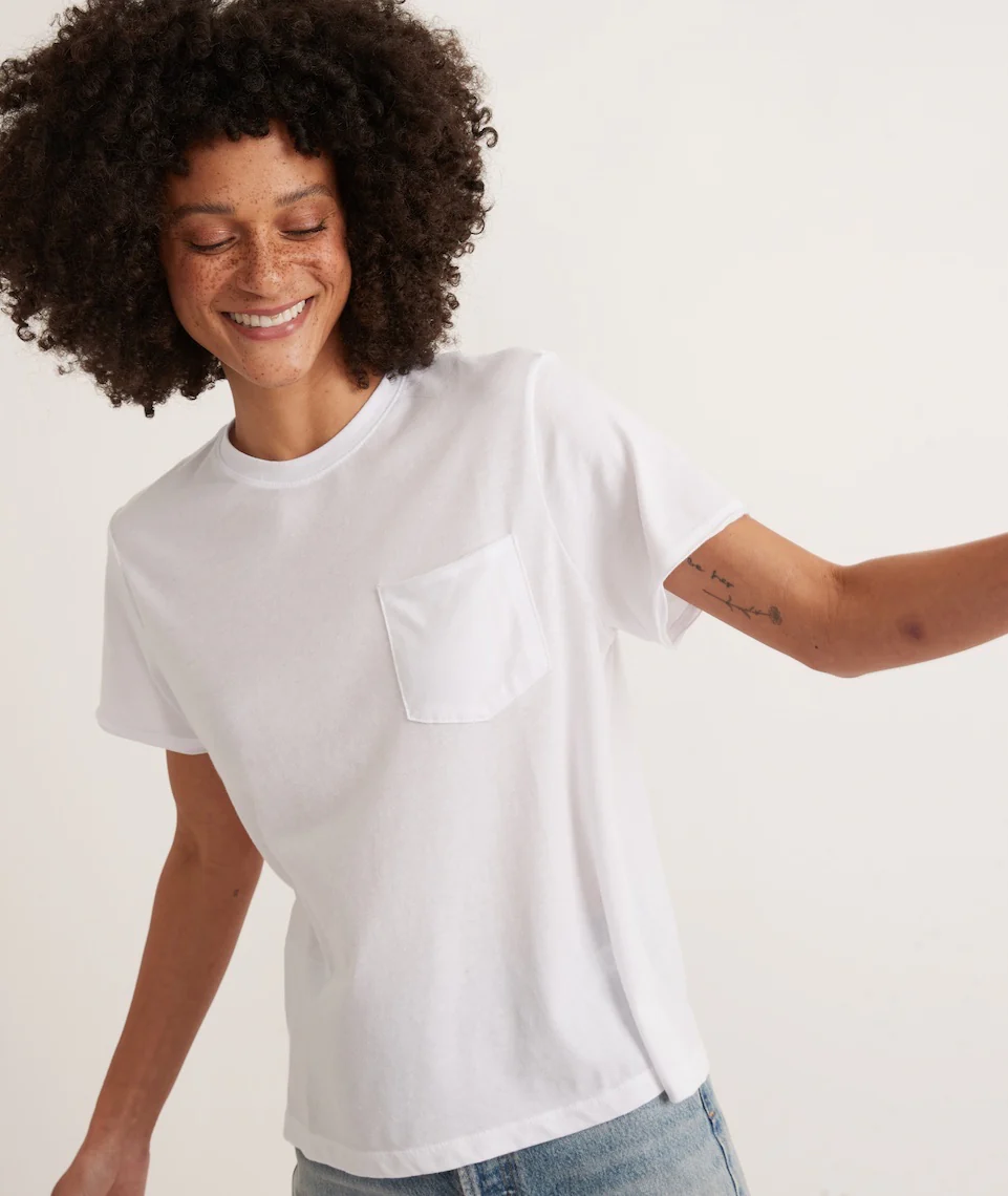 Boyfriend Crew Tee in White
