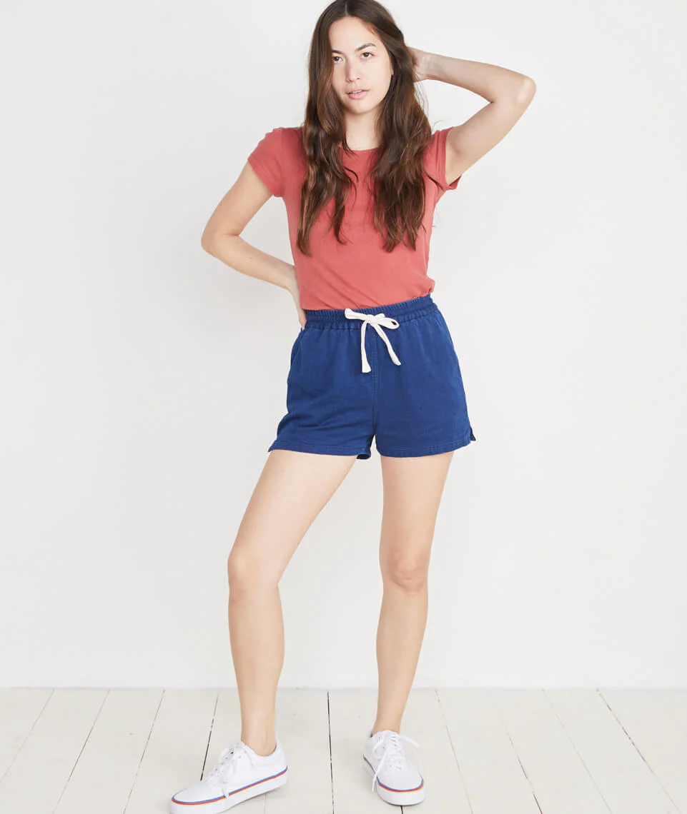 Cipes Beach Short in Mid Wash Indigo