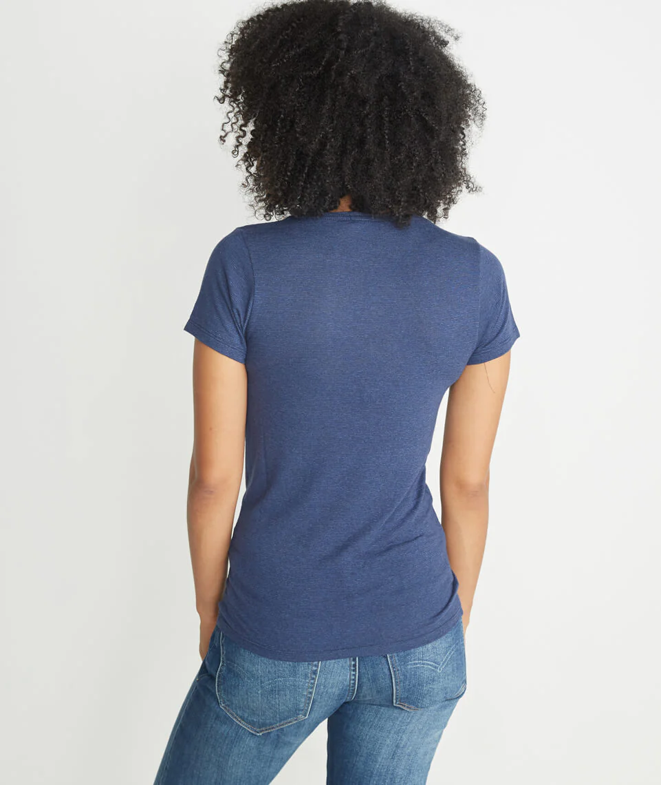 V-Neck in Twilight Overdye