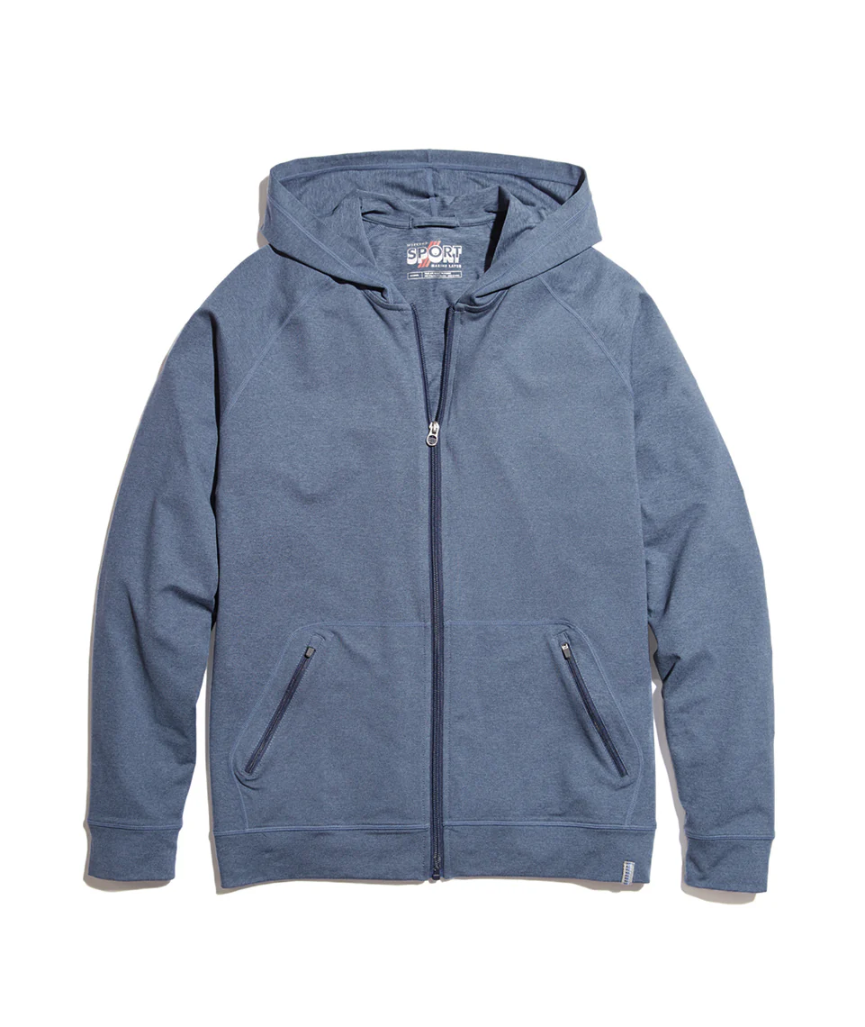 Kendrick Zip Hoodie in Bering Sea