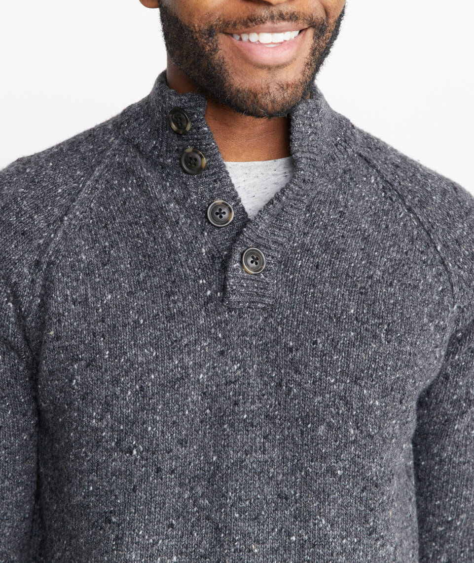 Fillmore Fishermans Sweater in Soot