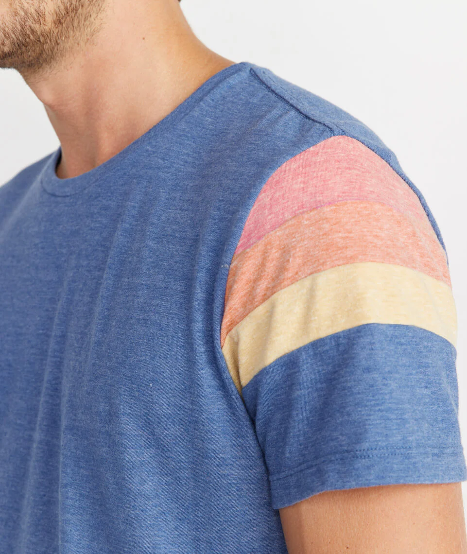 Banks Tee in Navy Heather
