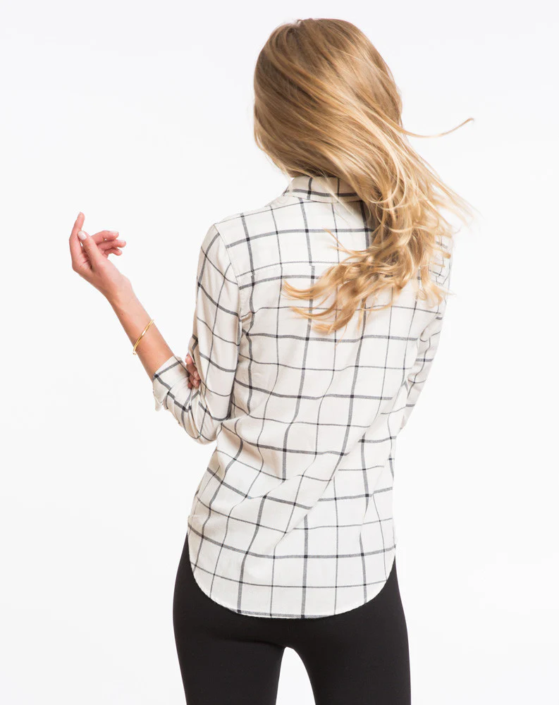The Rhea Windowpane Buttondown