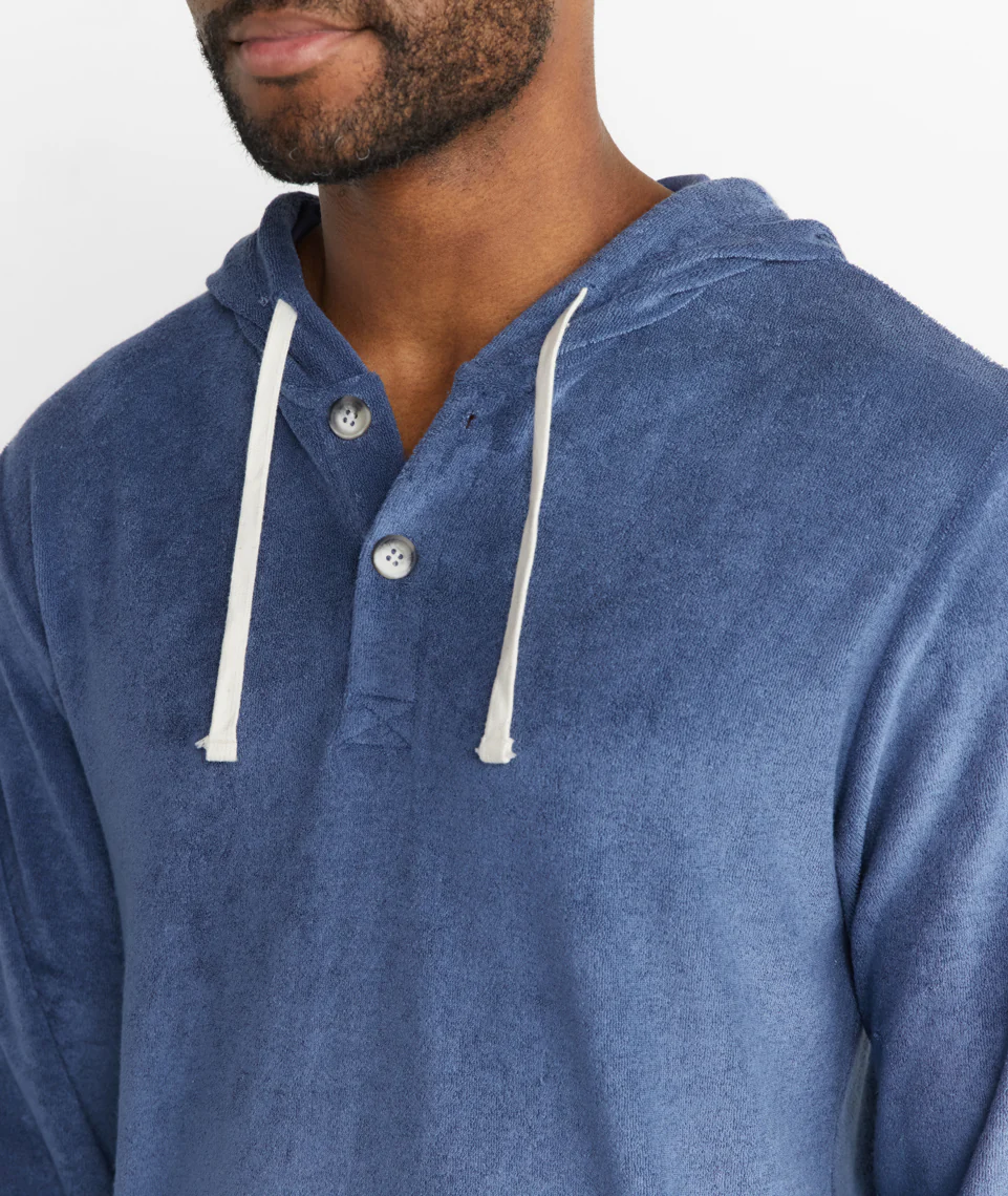 Beach Hoodie in Faded Denim