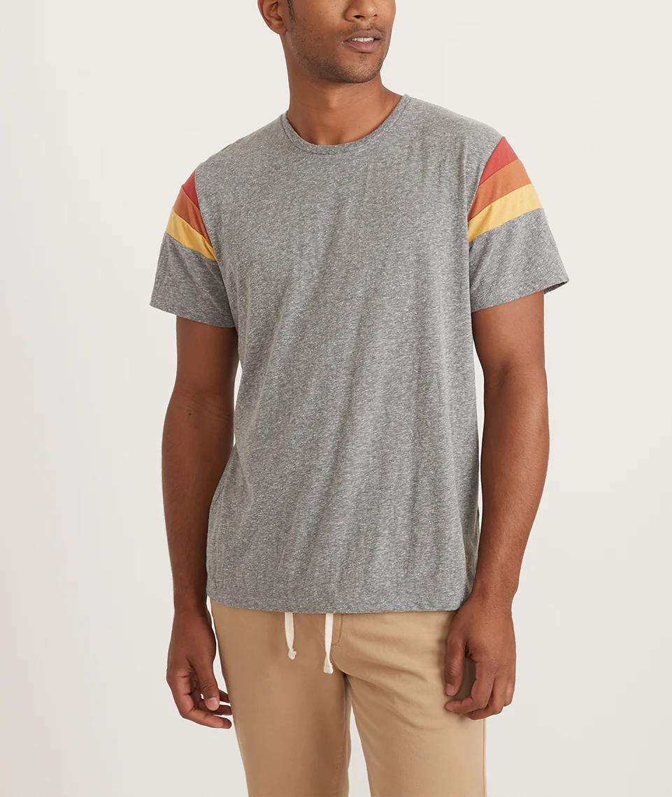 Banks Tee in Heather Grey