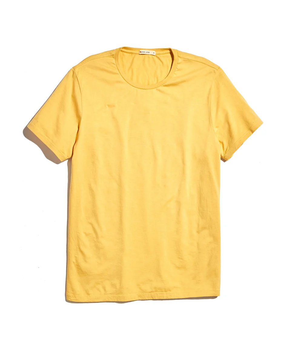 Signature Crewneck in Yellow Ochre