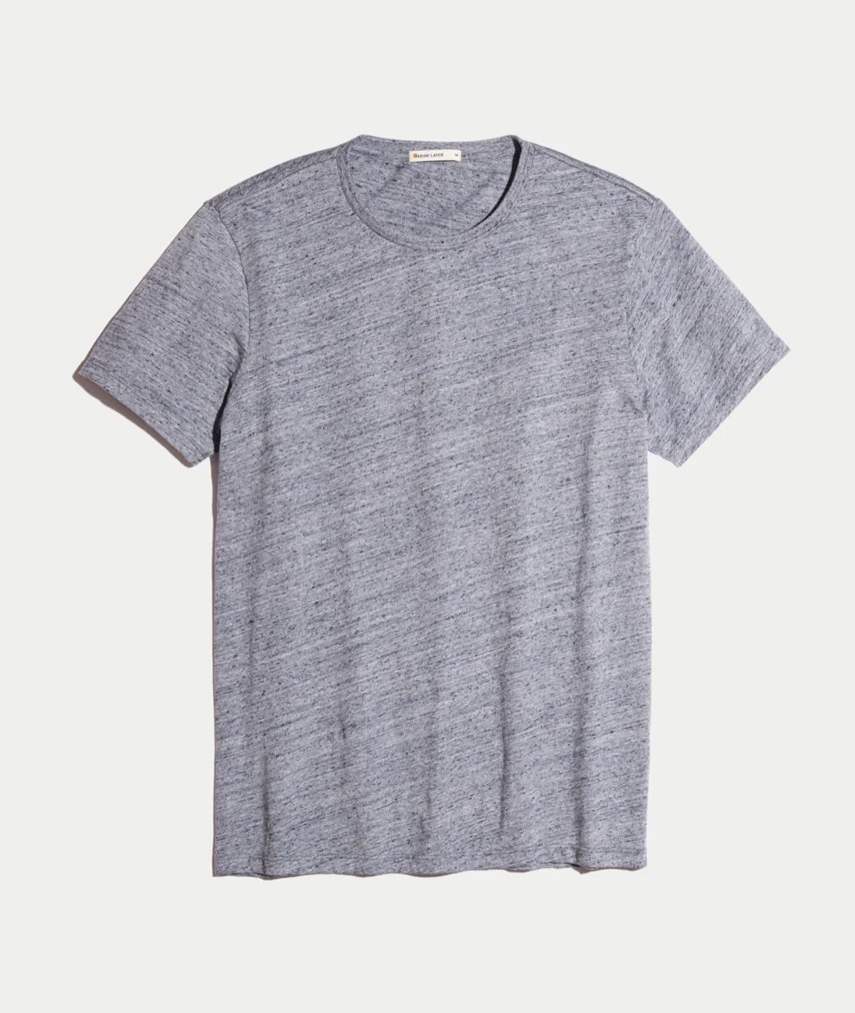 Signature Crewneck in Denim Nep