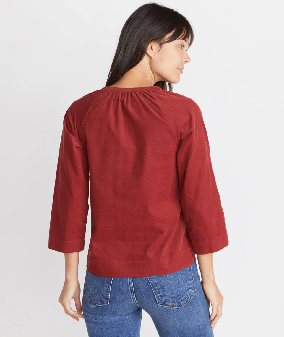 Lenora Blouse in Rosewood