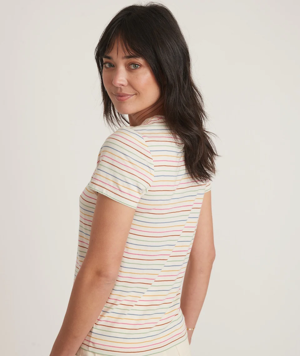 Classic Crew Tee in Stripe