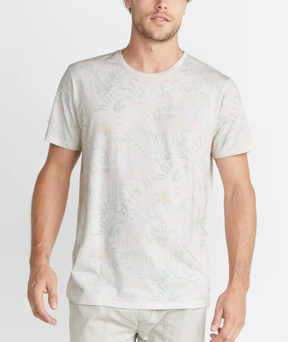 Signature Crew in Leaf Print