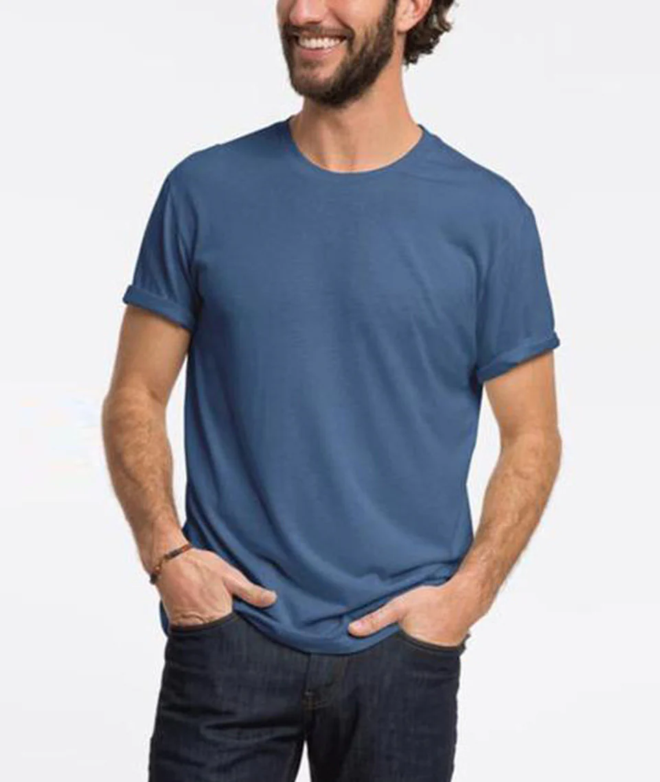 Signature Pigment Dye Crewneck - Real Teal