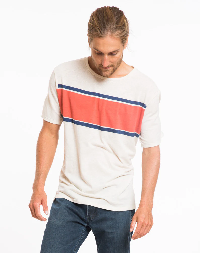 Seam to Seam Stripe Graphic Tee