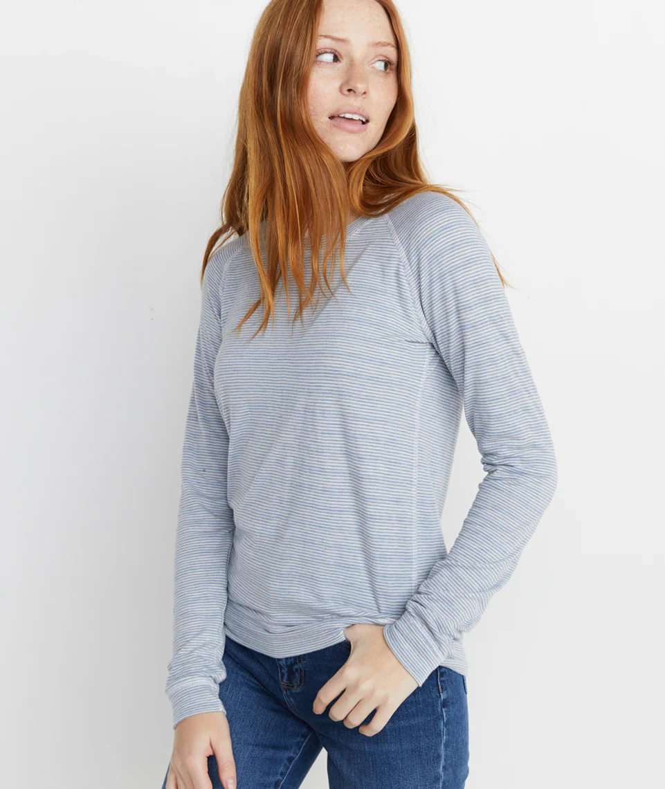 Radley Reversible Raglan in Natural/Faded Denim