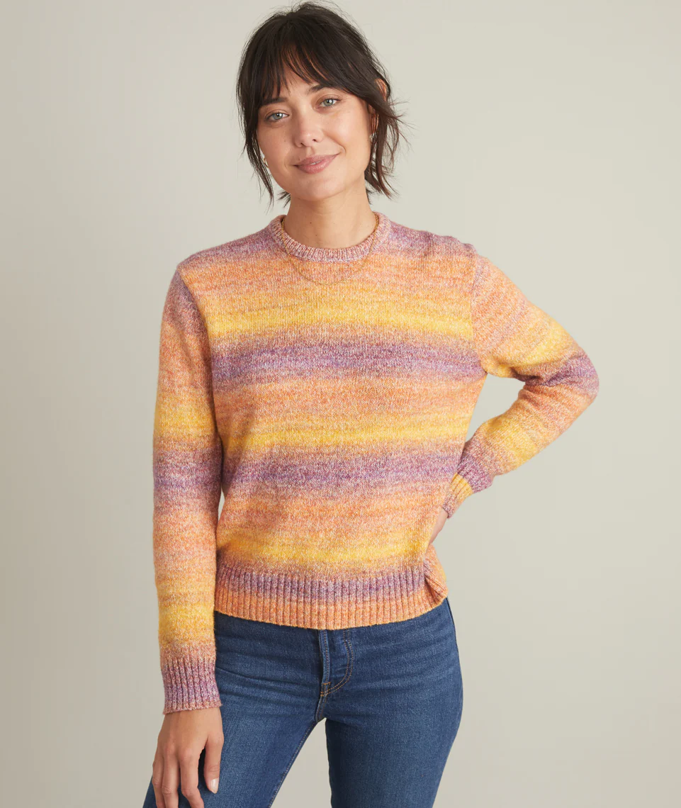 Kora Crewneck Sweater in Warm Spacedye