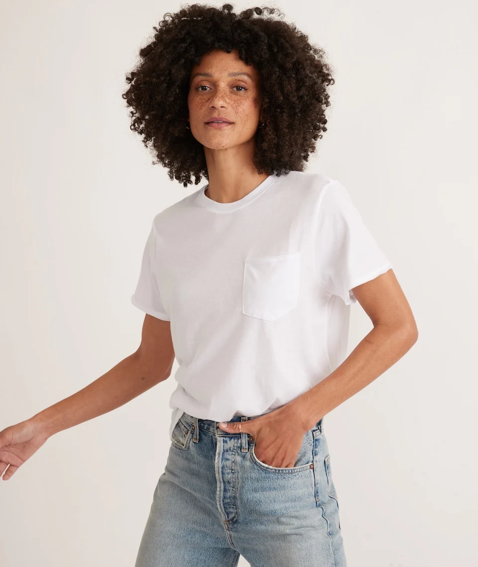 Boyfriend Crew Tee in White