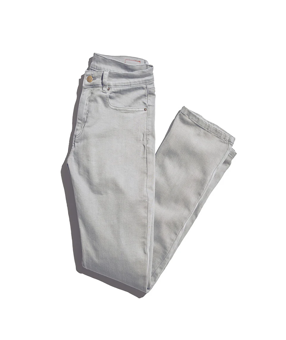 Straight 5 Pocket Pant in Medium Grey