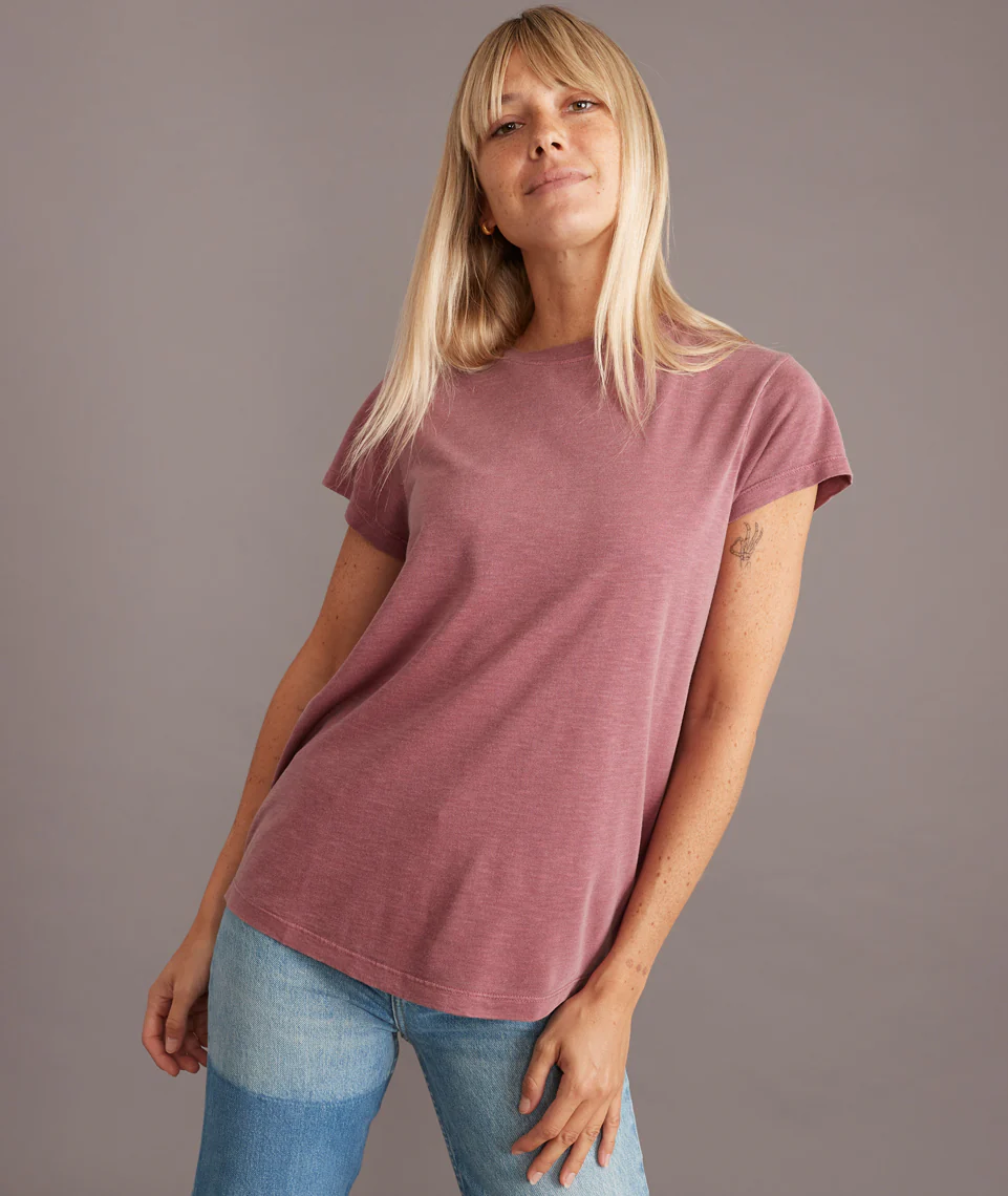 Swing Crew Tee in Rhododendron