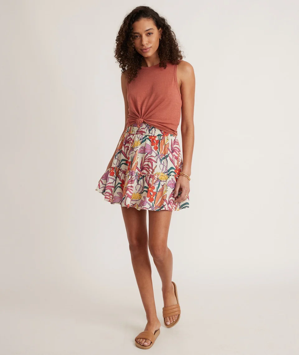 Hemp Cotton Tank in Burnt Sienna