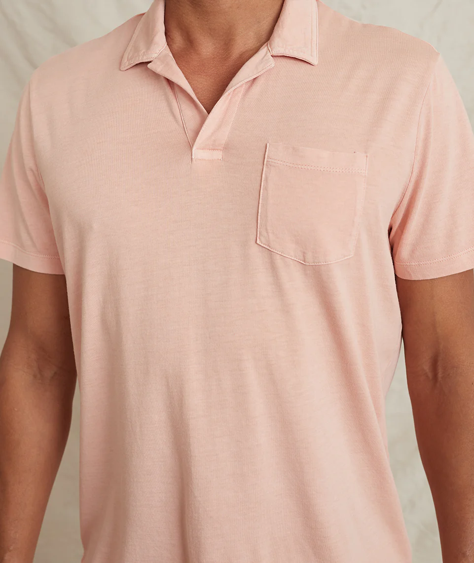 Stillwell Polo in Soft Peach