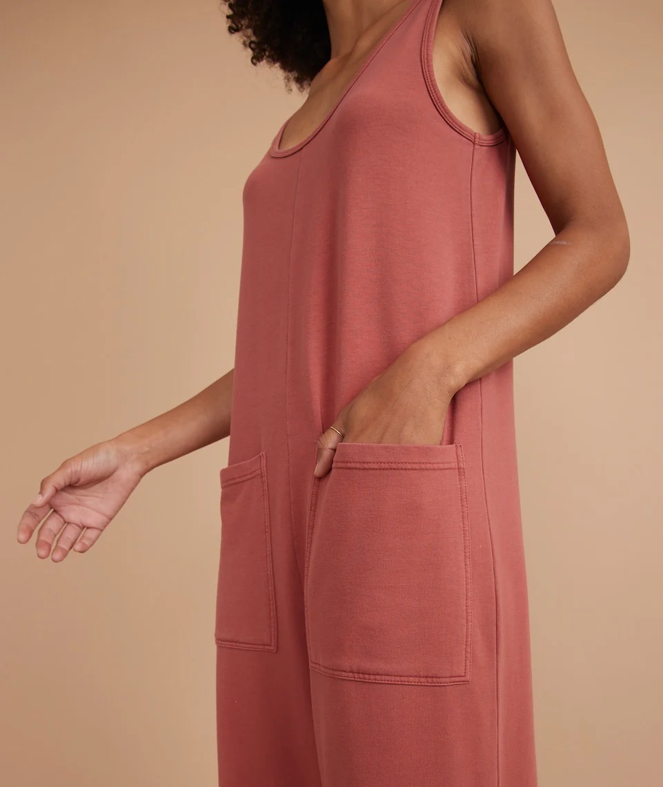 Offline Jumpsuit in Rosewood