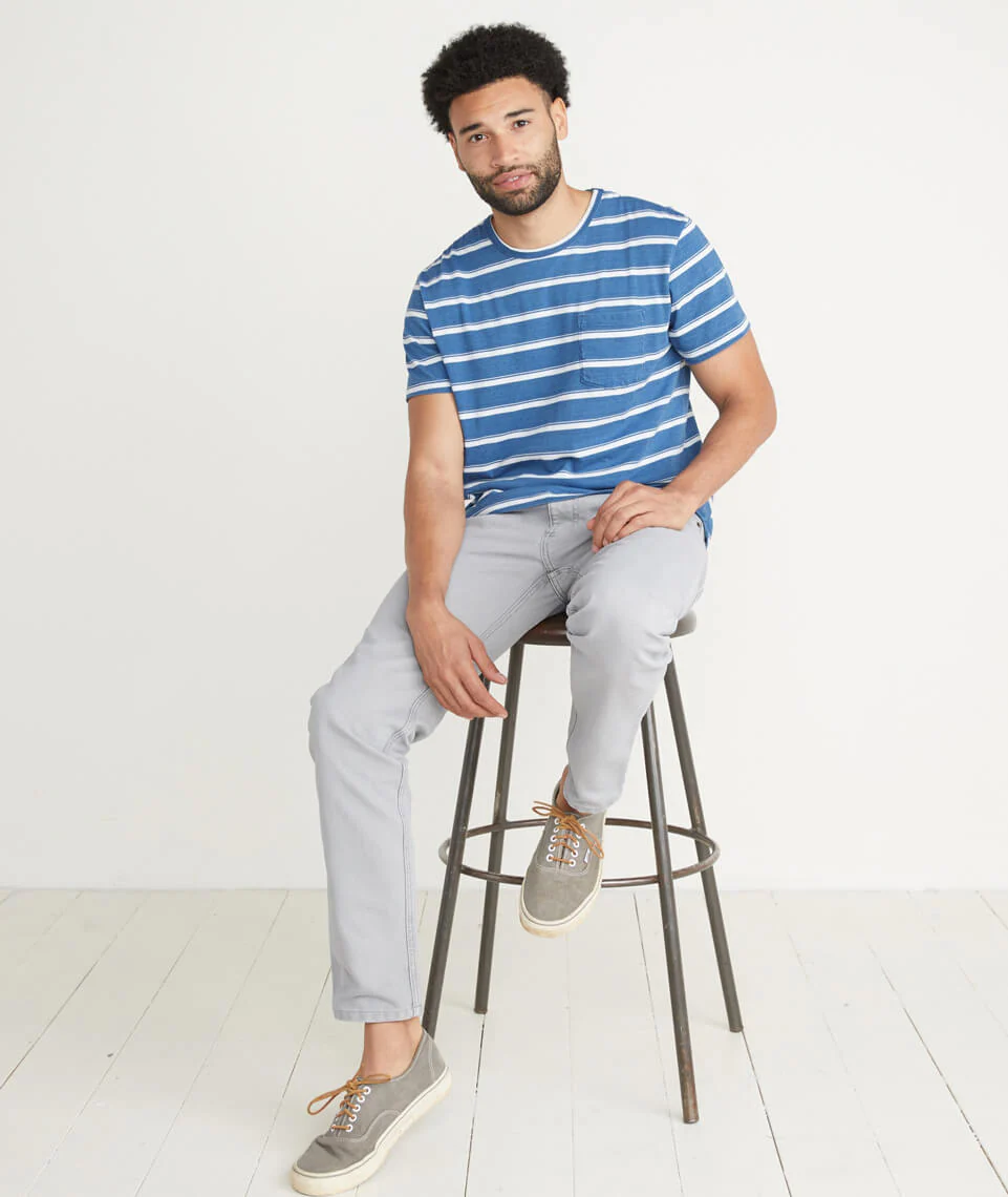 Beck 5 Pocket Pant in Mirage Grey