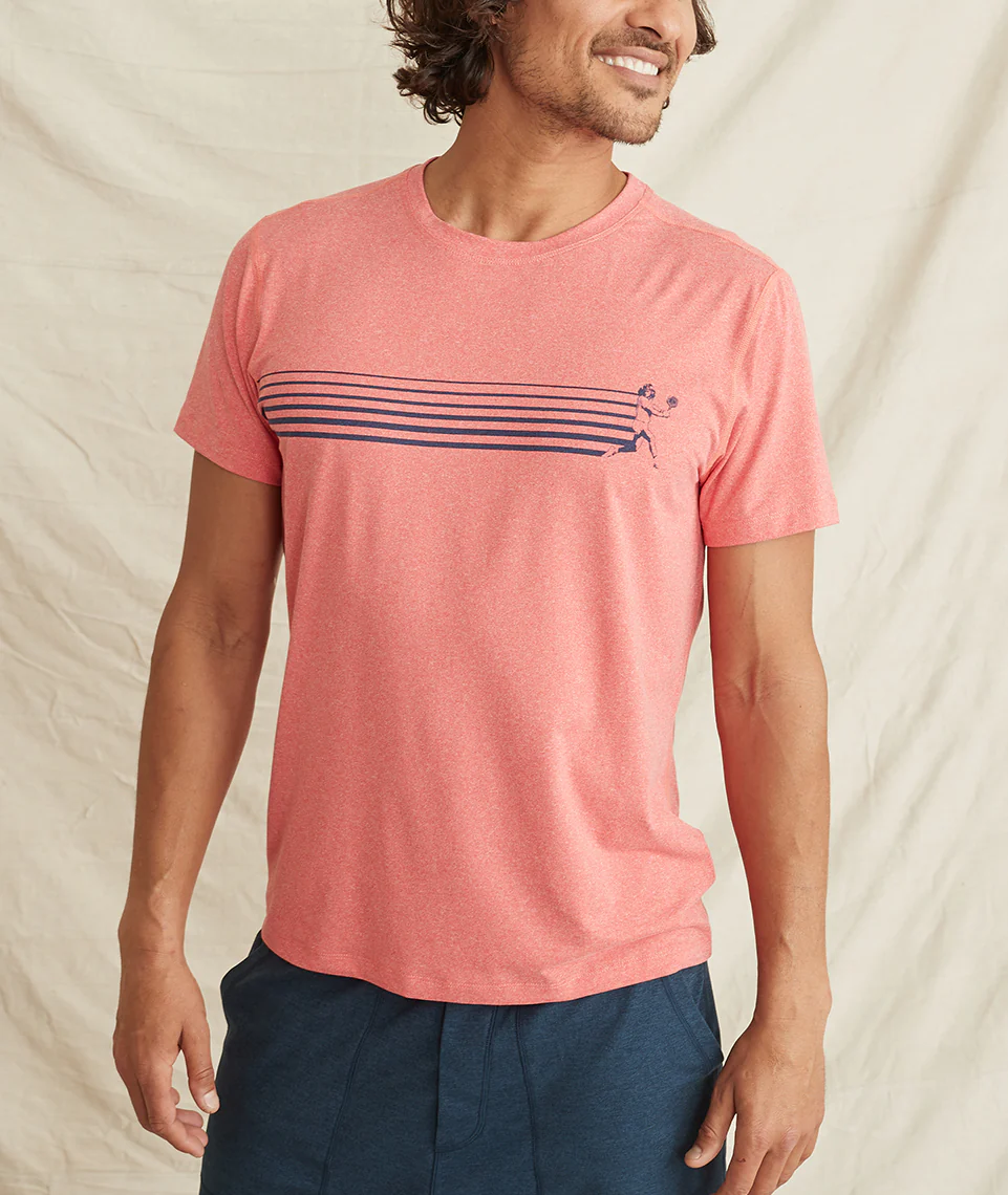 Tennis Stripe Sport Crew