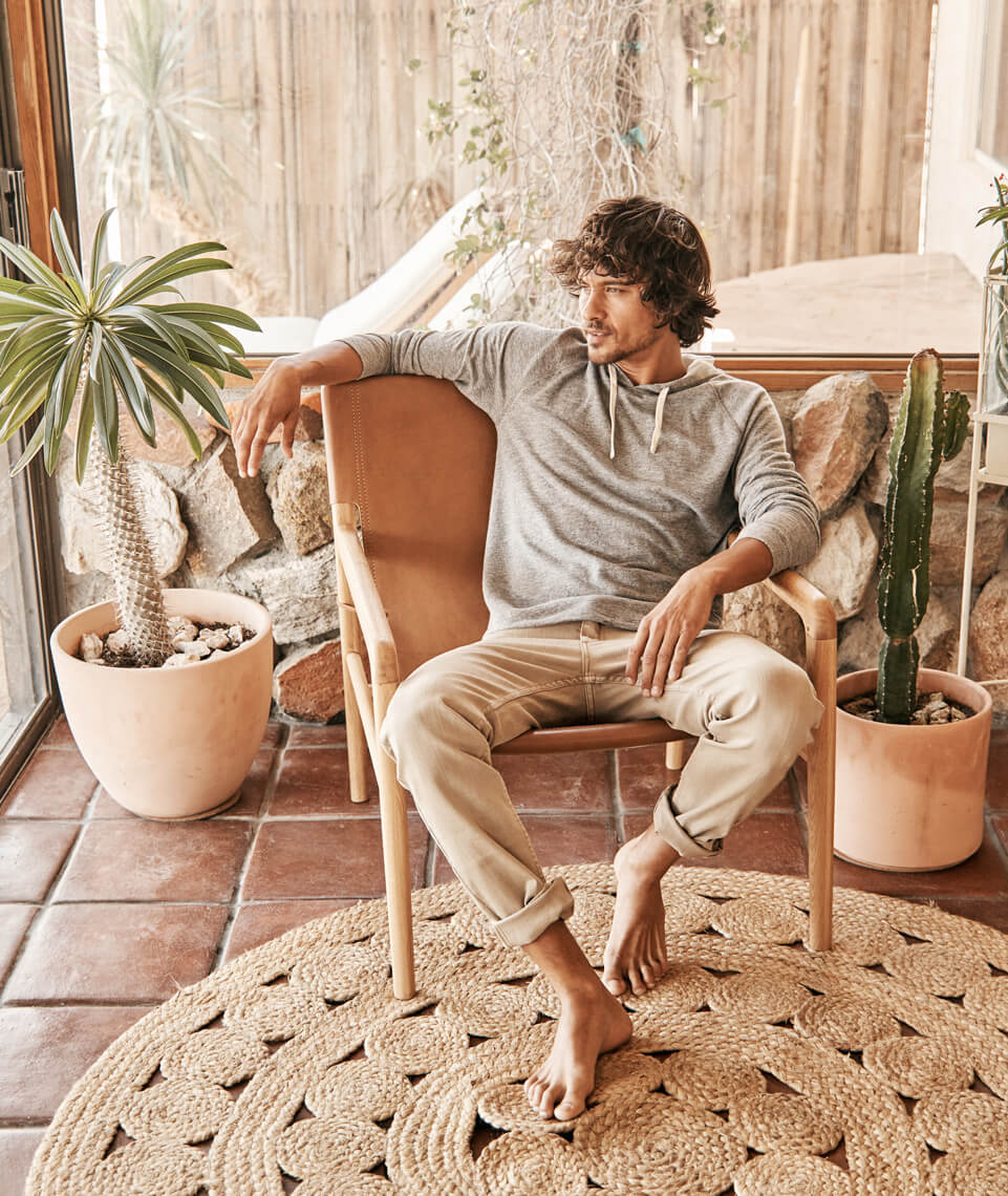 Double Knit Hoodie - Heather Grey