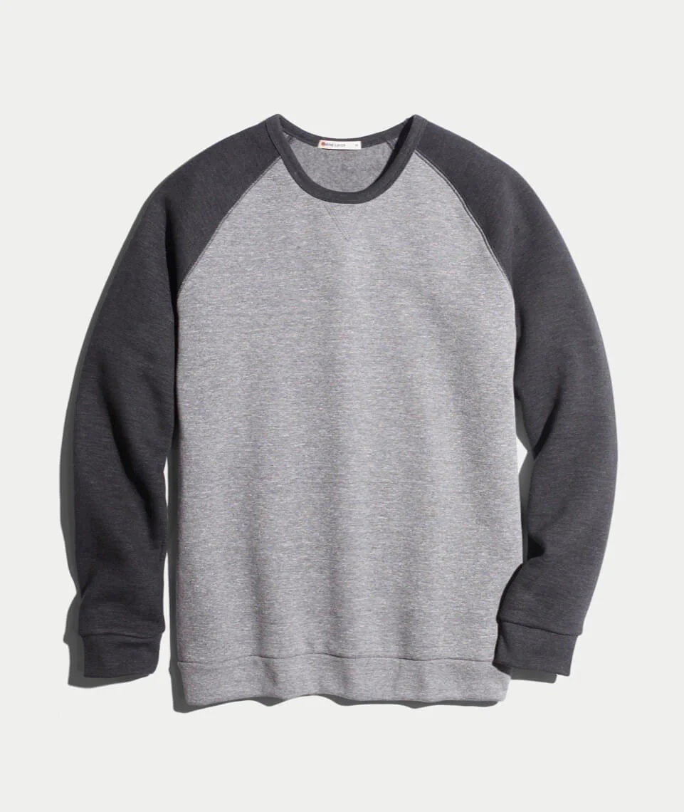 Nolan Crewneck in Heather Grey/Charcoal