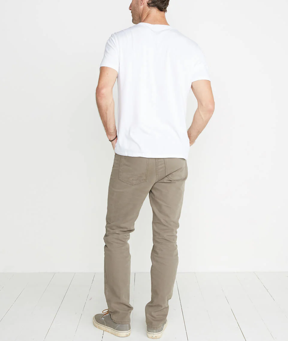 Beck 5 Pocket Pant in Worn Olive