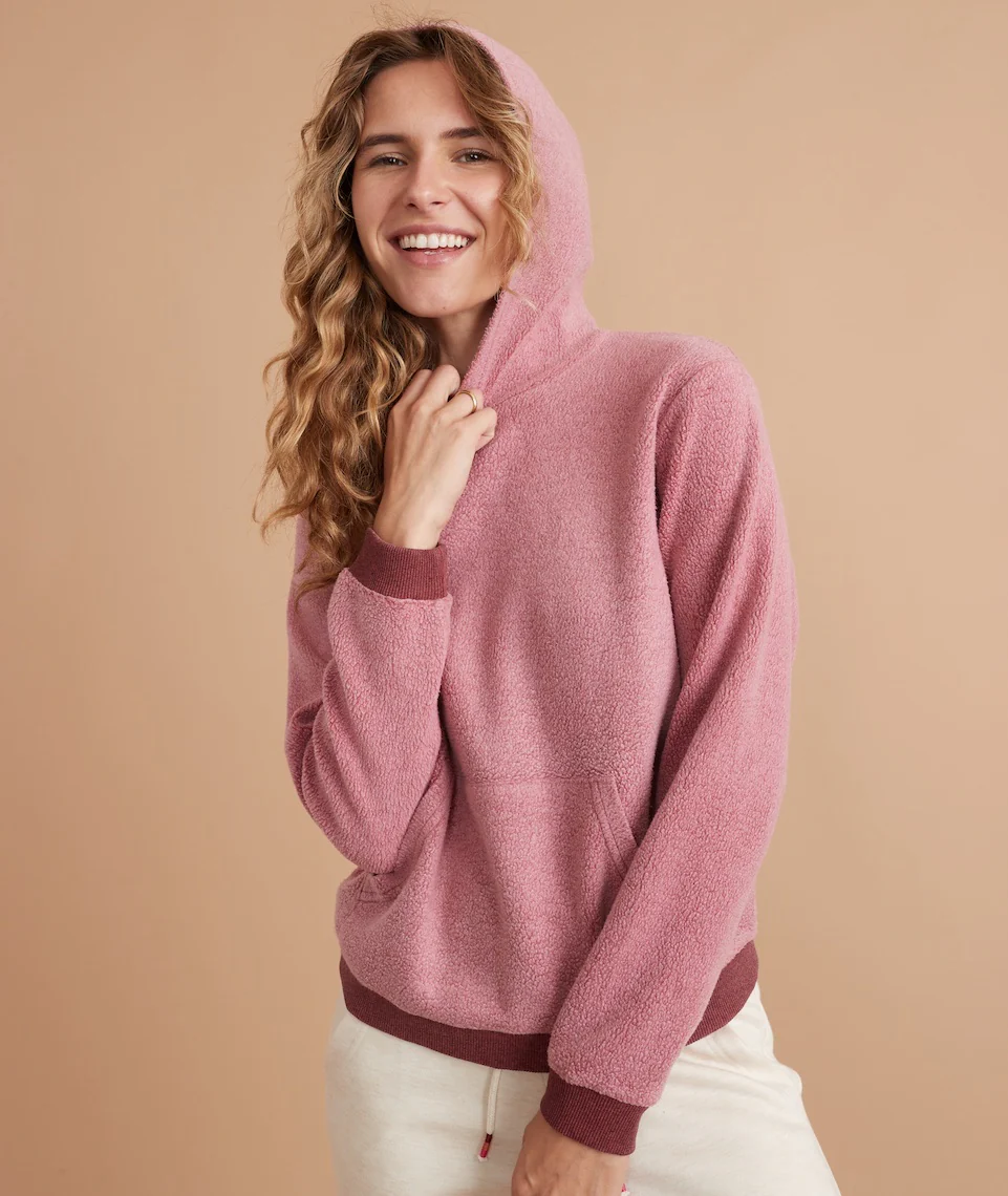 Fleece Out Hoodie in Cordovan